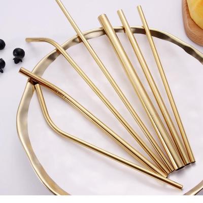 China Sustainable Food Grade SS18/8 Colored Stainless Steel Long Bargain Drinking Straws for sale