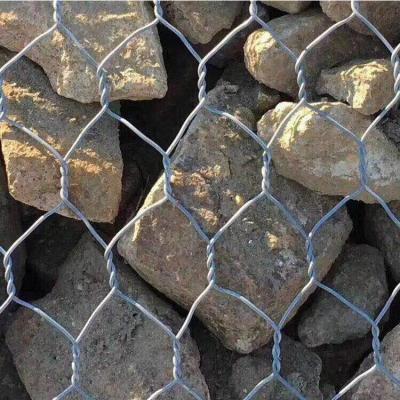 China Hexagonal Plain Weave Gabion Mesh Box Bag With 80*100mm High Quality for sale