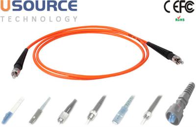 China ST / ST Simplex  Fiber Optic Patch Cord Multimode 0.9mm multi core cable for sale