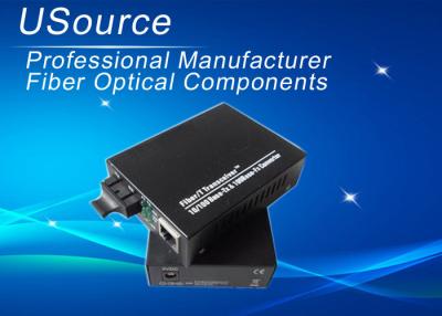 China Duplex SC / ST Multimode Fiber Media Converter Wavelength 850nm 2km Distance for sale