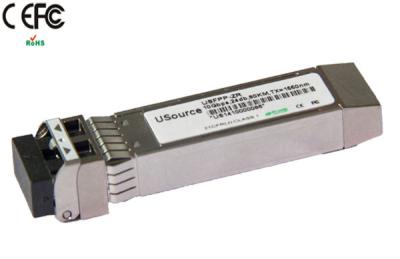 China 10GBASE-ZR 10 Gigabit-Ethernet SFP+, Lichtleitstrecken-Faser-Kanal-Transceiver zu verkaufen