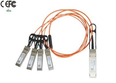 China Kabel QSFP des 1 Meter-40G Ausbruch-AOC zu SFP+-LWL - Kabel OM1 OM2 zu verkaufen