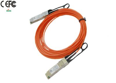 China 7 Meter QSFP+ fiber Cable QSFP-H40G-AOC7M With Fiber Cable OM1 OM2 for sale