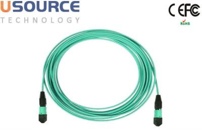 China 12 Faser MPO - Stammkabel MPO OM3 OM4 für Anwendung 40G QSFP+ SR4 zu verkaufen