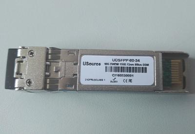 China Lenken Sie 34 kompatiblen SFP+ DWDM Transceiver 1550.12nm 80KM 10G CISCO zu verkaufen