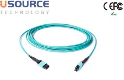 China Polarity B 12F 40G 100G QSFP+ to QSFP+ MPO Female to MPO Female Cable Assemlies for sale