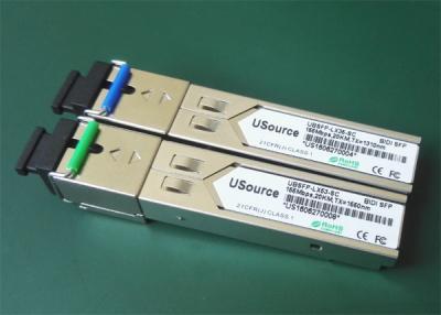 中国 155M SFP の光学トランシーバー単一繊維 SC WDM SFP 1310 1550 20KM 販売のため