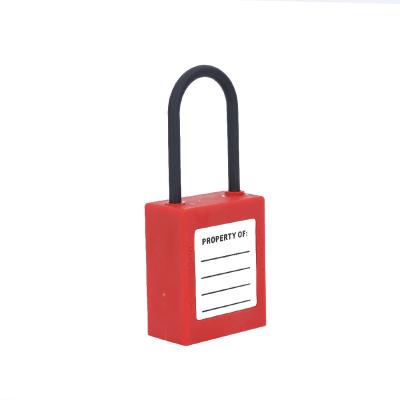 China Safety Safe Master 38mm Loto Automatic Outdoor Plastic Nylon Padlock Tsa 3 Number Collar Maker Work Safety Lockout Padlocks for sale