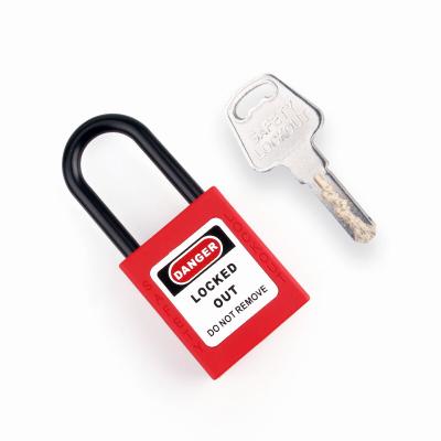 China Labor safety lockout padlock low price stainless steel security padlock lock cylinder waterproof with master for sale