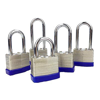 China Same Master Antirust Waterproof Laminated Padlock, Security Iron 38mm Laminated Lock Padlock, Heavy Duty Tempered Steel Padlock for sale