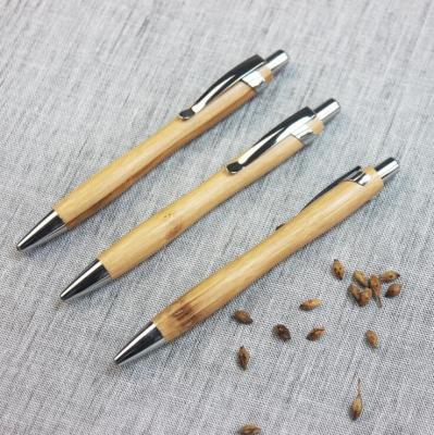 China New design eco friendly cheap promotional wooden ball pen with logo for office and school for sale