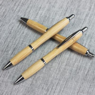 China New Gift Recycled Promotional Wood Bamboo Ball Pen for sale