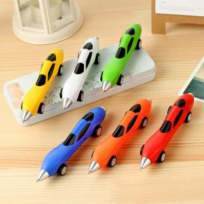 China Promotional Cute Plastic Car Shape Ballpoint Pen For Kids for sale