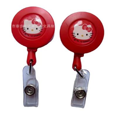 China ID Card Badge Holding Hot selling high quality retractable plastic badge reels for sale