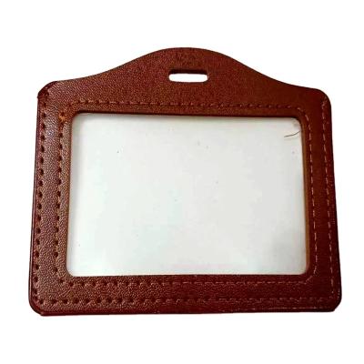 China ID Card Badge Holding Hot selling leather factory card sleeve for sale