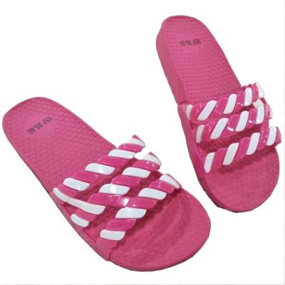 China Top Material Size Class Ladies Flip Flops Wholesale Sliders PVC EVA Outsole Beach Flip Flops Use And Anti-slippery Beach Slippers 35~40# for sale