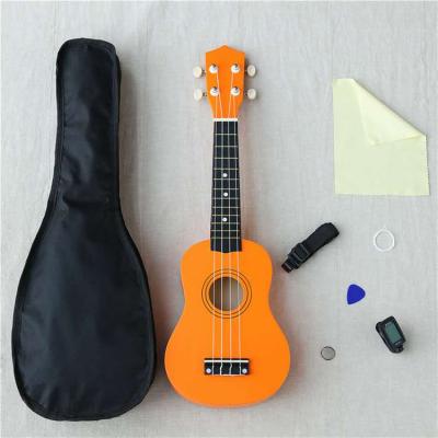 China Custom Slim Mahogany Multiple Colors 21inch Basswood Mini Ukulele Material Acoustic Bass Guitar Kits For Beginner Family Concert Study for sale