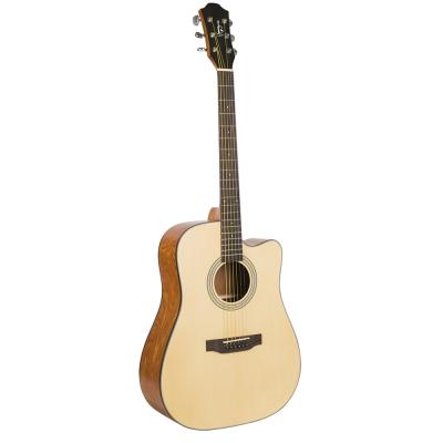 China China Handmade Musical Instruments Cutaway Guitar 41 Inch Spruce Wood Acoustic Cutaway Ukulele for sale