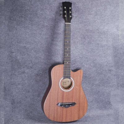 China excellent musical instrument 38 inch Chinese Guitar Beginner Practice Guitar Student Acoustic Guitar Kits Basswood Fair Sound Chinese Guitar for sale