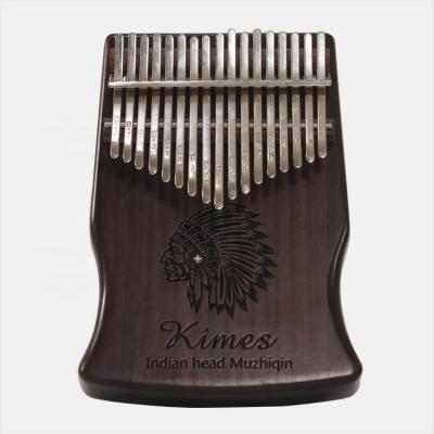 China China Supplier 17 Keys Rosewood Sanza Rosewood Thumb Finger Solid Marimba Keyboard Wooden Musical Instrument Kalimba for sale