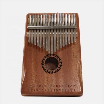 China Popular China Supplier 17 Keys Sanza Thumb Finger Marimba Mahogany Keyboard Wooden Kalimba Musical Instrument Kalimba for sale