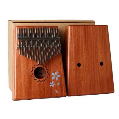 China China Supplier 17 Finger Mahogany Key Mahogany Key Mahogany Marimba Wooden Kalimba Musical Instrument Kalimba for sale