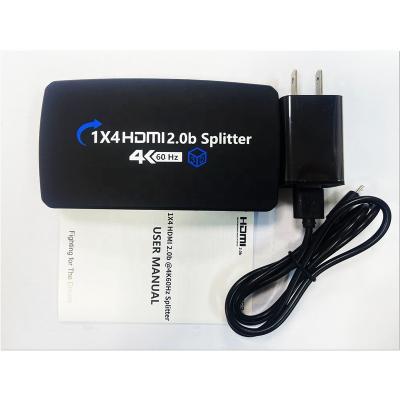 China ABS OZF3-2 HDCP2.3 1x4 1 in 4 out 4k 60hz 1 to 4 HDMI splitter for sale