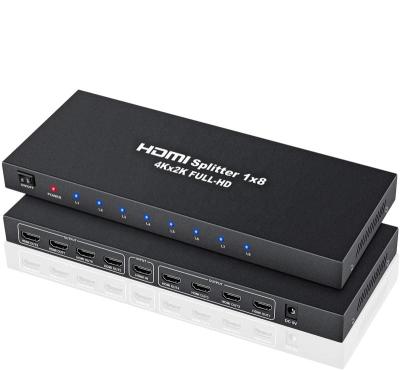 China OZF5 Best 4K 1x8 HDMI Splitter 1 Into Splitter 8 Audio Video Amplifier With Loader And 4K X 2K Support Full HD 3D OZF5 for sale