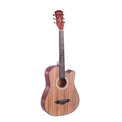 China Students Customized Sizes String Top Acoustic Copper Branding Good Folk Guitar for sale