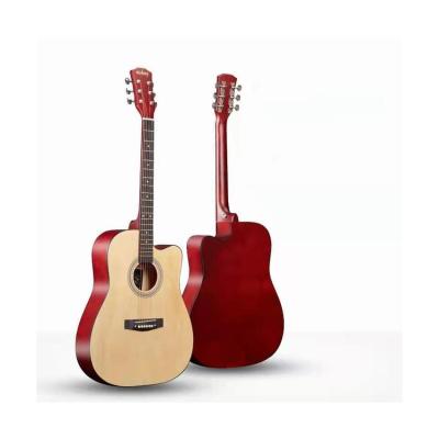 China 41 inch factory source students factory direct supply can customize all basswood folk guitar for sale