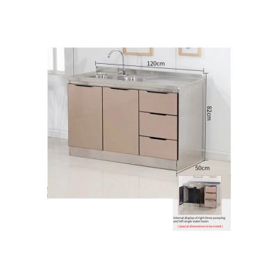 China Chinese direct wholesale standard 120 three-suction large basin cabinet (steel cabinet) double sideboards for sale