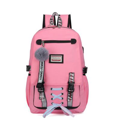 China 2022 Fashion Anti-theft Bags For Ladies Waterproof Back To School Bags With Security Lock Usb Girls Travel Left Filling Backpack for sale