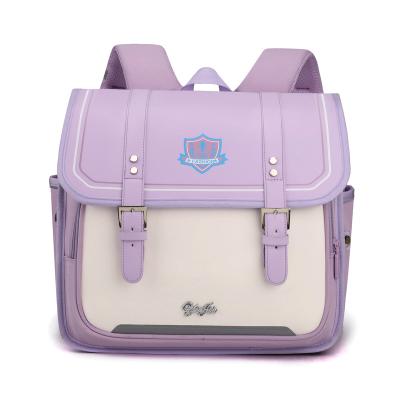 China New Student Waterproof Nylon Waterproof Backpack for Teenage Girls British Style Lightweight School Bags for Boys for sale