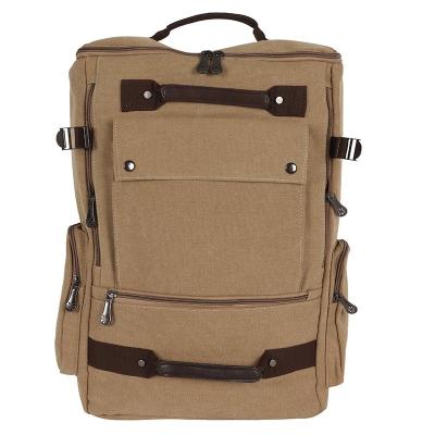 China Wholesale High Capacity High Capacity Canvas Tactical Bags Outdoor College Vintage Travel Laptop Backpack for sale