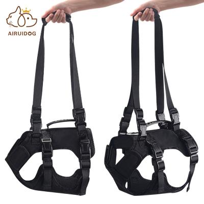 China Sustainable Sustainable 2023 Dog Harness Custom Logo Pecheras Para Perros Multi-functional Dog Backpack Harness Dog Mesh Harness Vest Set for sale