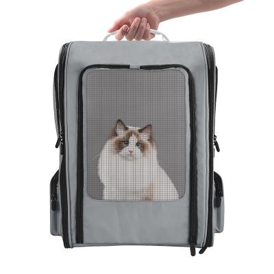 China Sustainable Sustainable Hongju  Wholesale Pet travel bag Expandable Cat Pet Carrier dog backpack for Cats Dogs Small Animals for sale