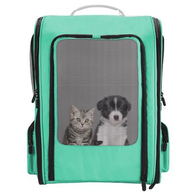 China Sustainable Sustainable Hongju  new design Fit Up to 18 Lbs Pet travel bag Expandable Cat Pet Carrier dog backpack for Cats Dogs Small Animals for sale