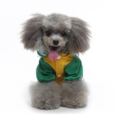 China Sustainable Sustainable Hot selling cartoon waterproof raincoat for outdoor walking dog clothes and pet clothes for sale