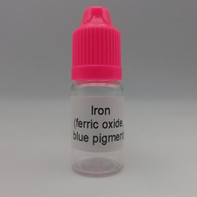 China Long Lasting Transport No Leakage Ferric Iron Oxide Blue Pigment Liquid Drops PH Testing Liquid Bottle for sale