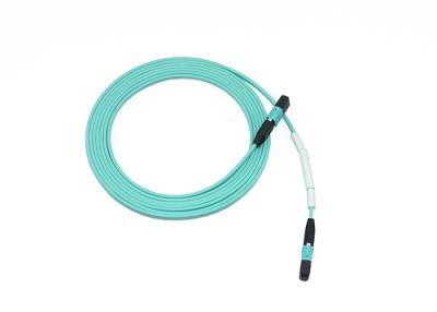 Cina connettività di Aqua Color For 40/100G del cavo del centro OM3 MPO del rivestimento 12 di 3.0mm LSZH in vendita