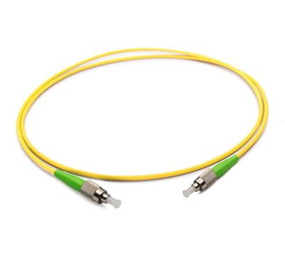 China G657A1 Simplex 3.0mm LSZH Fiber Optic Patch Cable Single Mode Yellow Color for sale