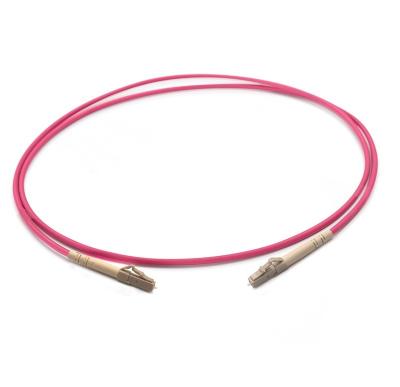 China LC Upc to FC Upc Duplex 2.0mm PVC (OFNR) Om4 Multimode Fiber Optic Patch Cord for sale