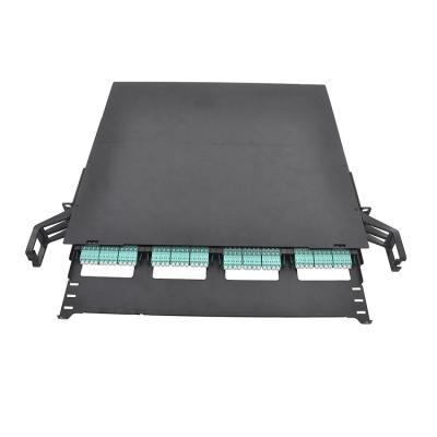 China Rack Mount 1U UHD MPO MTP LC 144 Port Fiber Optic Patch Panel for sale