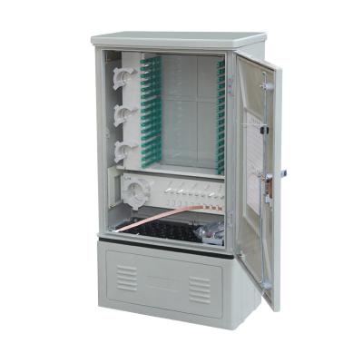 China Floor Standing Outdoor SMC 576 Fiber Distribution Terminal Box For FTTH for sale