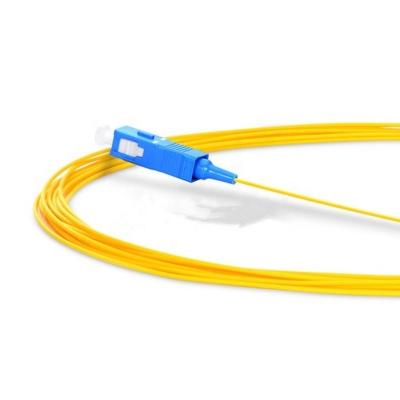 China Orange APC SC Ethernet Fiber Optic Cable UPC LSZH PVC SM 3.0mm for sale