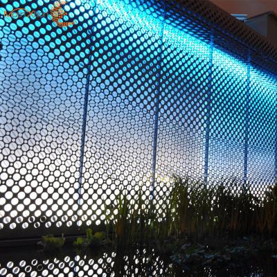 China Modern Wall Facade Aluminum Exterior Modern Metal Curtain Panels Wall Facade for sale