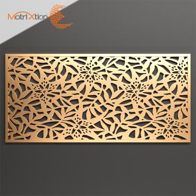 China Hot Sale Art Gates Laser Divider Fence Easily Assembled Decorative Laser Cut Exterior Gates Sheet Metal Fences for sale