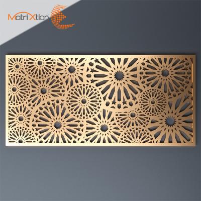 China Easily Assembled Decorative Laser Cut Metal Sheet Privacy Screen And Garden Fence for sale