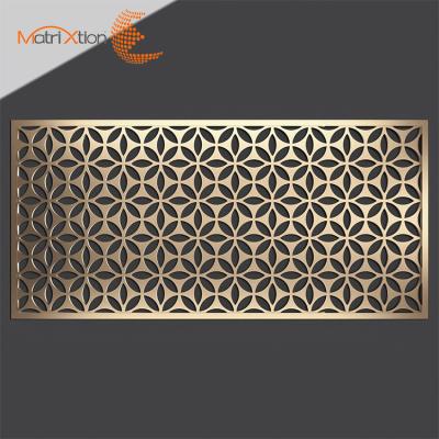 China Easily Assembled Exterior Laser Divider Fence Decorative Laser Cut Doors Sheet Metal Barriers for sale