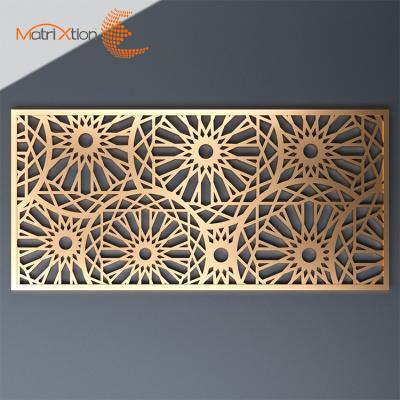 China Easily Assembled Exterior Laser Divider Fence Decorative Laser Cut Doors Sheet Metal Barriers for sale